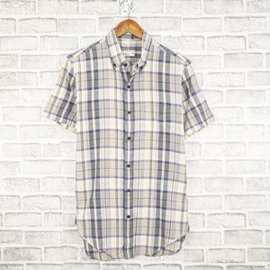 CLUB MONACO Short Sleeve Button up Shirt Gray Multi color Size XS